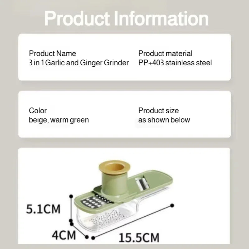 Vegetable Cutter Multifunctional Kitchen Tool, 3-in-1 Food Chopper